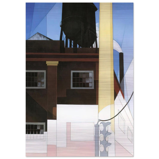 And the Home of the Brave - 1931 - Charles Demuth Brushed Aluminum Print - 70x100 cm / 28x40 inches | Charles Demuth Aluminum Print | Charles Demuth Prints