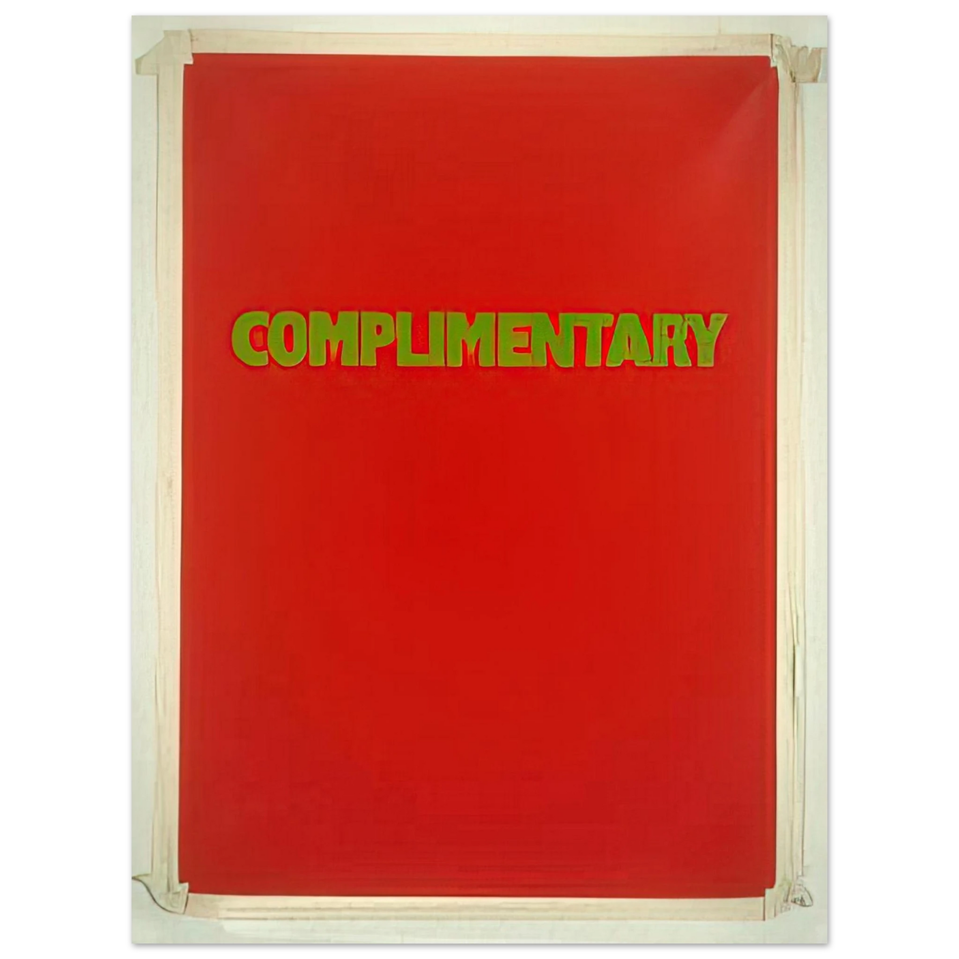Billy Apple - Complimentary - 1990 Fine Art Poster - Default Title