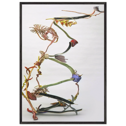 EXTEND EXPAND 1983 - Nancy Graves Framed Art Print – Black Wooden Frame - Default Title - -Framed Art Print