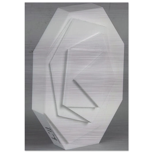 3-8 Eck - Concretism - Max Bill Brushed Aluminum Print - 70x100 cm / 28x40 inches | Max Bill Aluminum Print | Max Bill Prints