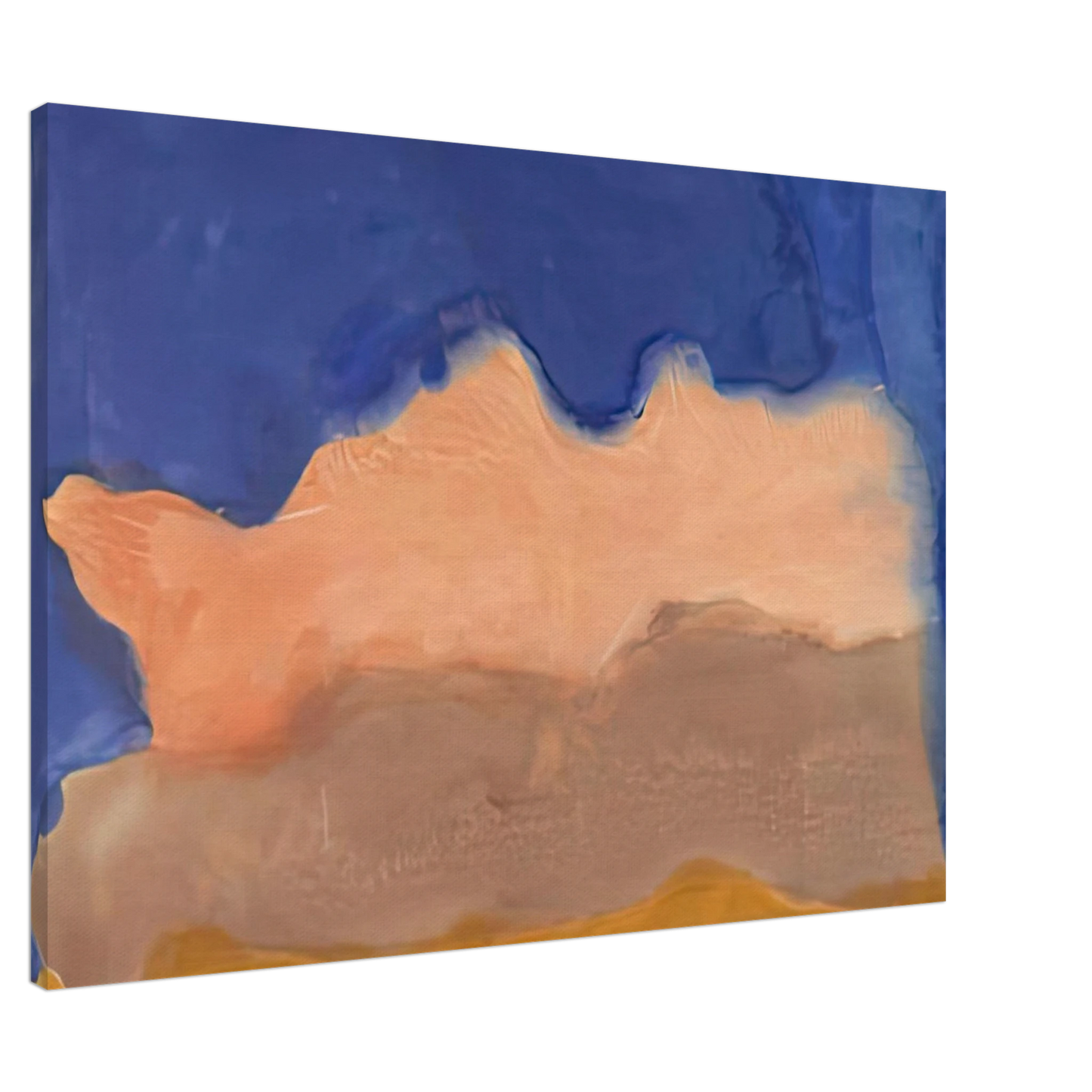 Helen Frankenthaler - Moontide, 1968- Wall Art - 30x40 cm / 12x16 inches - Premium Wooden Framed Poster With Fine Art Paper - Wood frame