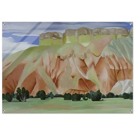My Backyard - Georgia O'Keeffe Acrylic Print - 70x100 cm / 28x40″ inches | Georgia O'Keeffe Wall Art | Georgia O'Keeffe Prints