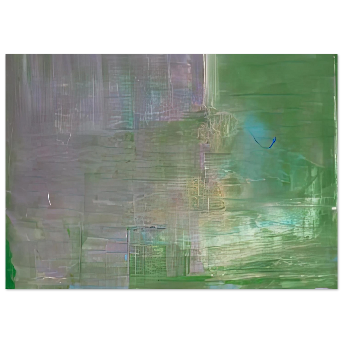 Helen Frankenthaler - Claude's Message, 1976- Wall Art - 21x29.7 cm / 8x12" - Premium Wooden Framed Poster With Fine Art Paper - Black frame