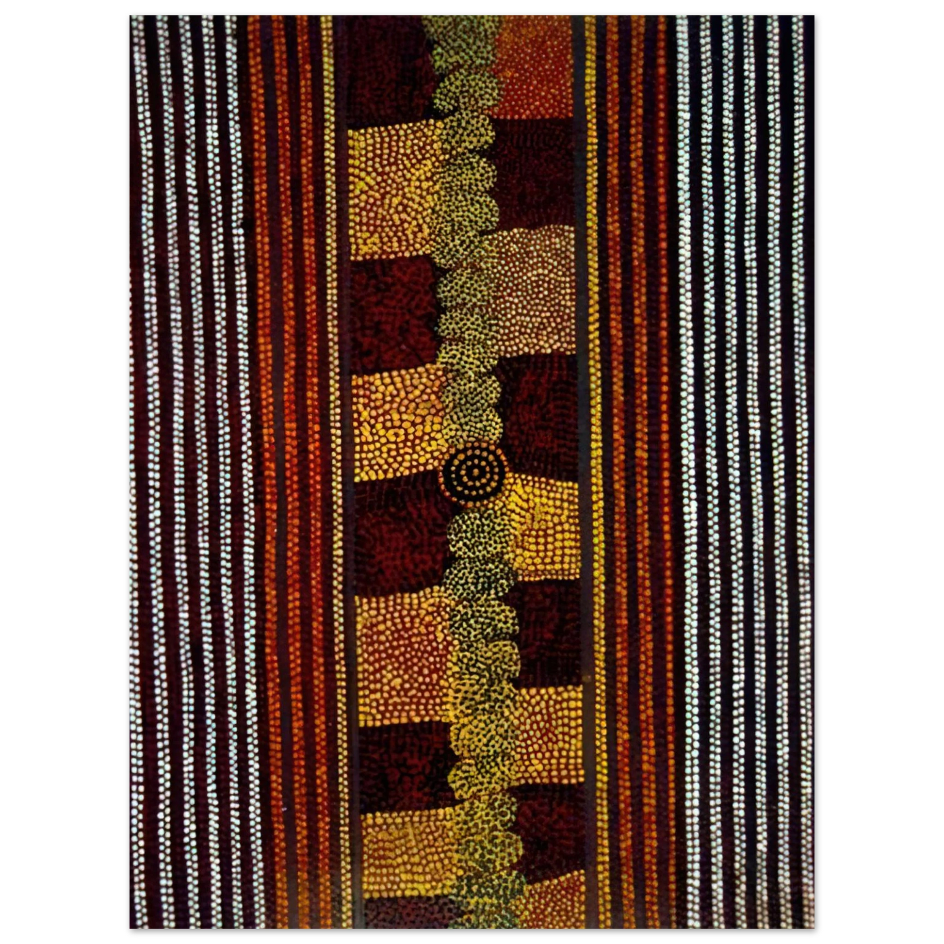 Clifford Possum Tjapaltjarri - Water Track Dreaming - 1981 Fine Art Poster - Default Title