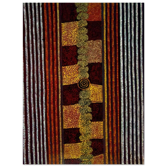Clifford Possum Tjapaltjarri - Water Track Dreaming - 1981 Fine Art Poster - Default Title