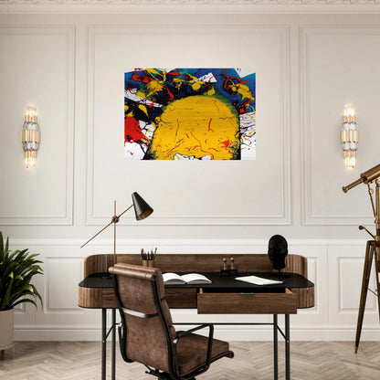 Untitled  SFP94-141  SFF 1811  - Sam Francis Brushed Aluminum Print - 70x100 cm / 28x40 inches | Sam Francis Aluminum Print | Sam Francis Prints