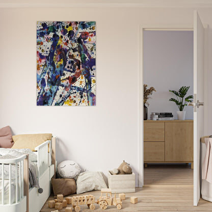 Taches  Untitled  - Sam Francis Brushed Aluminum Print - 70x100 cm / 28x40 inches | Sam Francis Aluminum Print | Sam Francis Prints