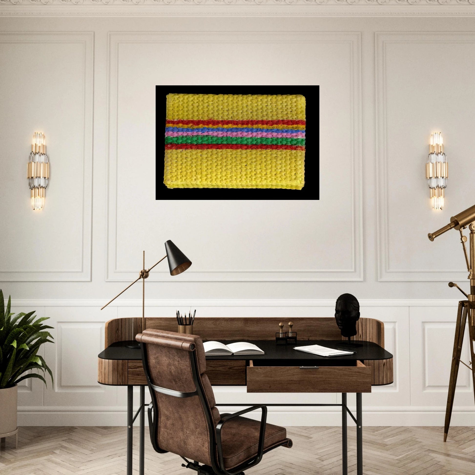 Micro-Painting - 1968 - Gene Davis Brushed Aluminum Print - 70x100 cm / 28x40 inches | Gene Davis Aluminum Print | Gene Davis Prints