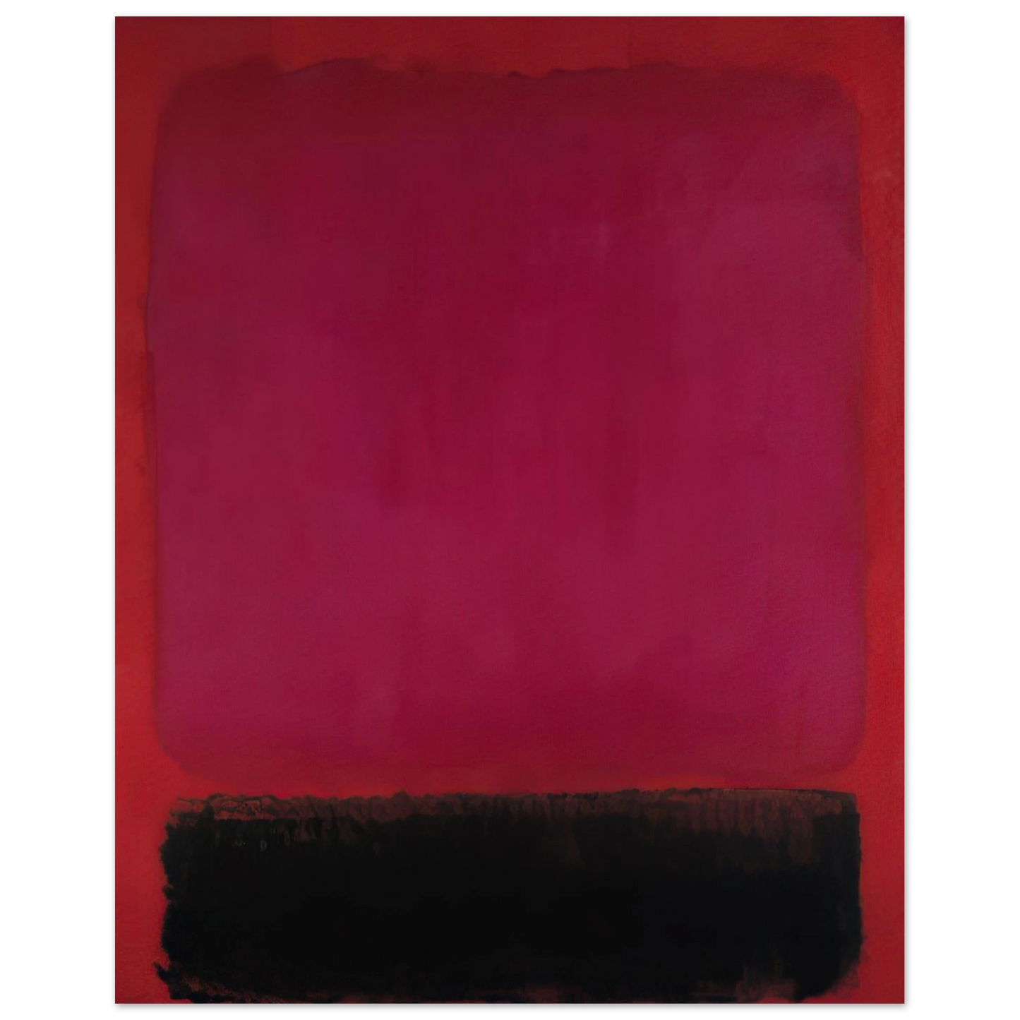 Helen Frankenthaler - Untitled - 1967 Wall art - 13x18 cm / 5x7 inches - Premium Wooden Framed Poster With Fine Art Paper - Wood frame