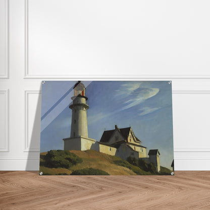 Lighthouse at Two Lights - Edward Hopper Acrylic Print - 70x100 cm / 28x40″ inches | Edward Hopper Wall Art | Edward Hopper Prints