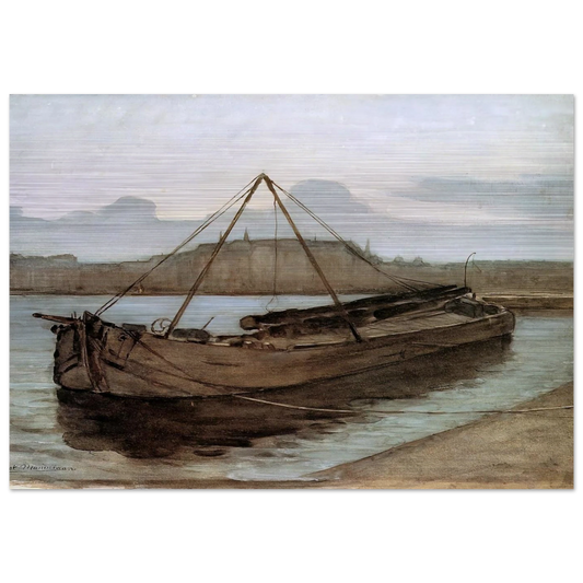 Evening at Weesperzijde Sun - Piet Mondrian Brushed Aluminum Print - 70x100 cm / 28x40 inches | Piet Mondrian Aluminum Print | Piet Mondrian Prints