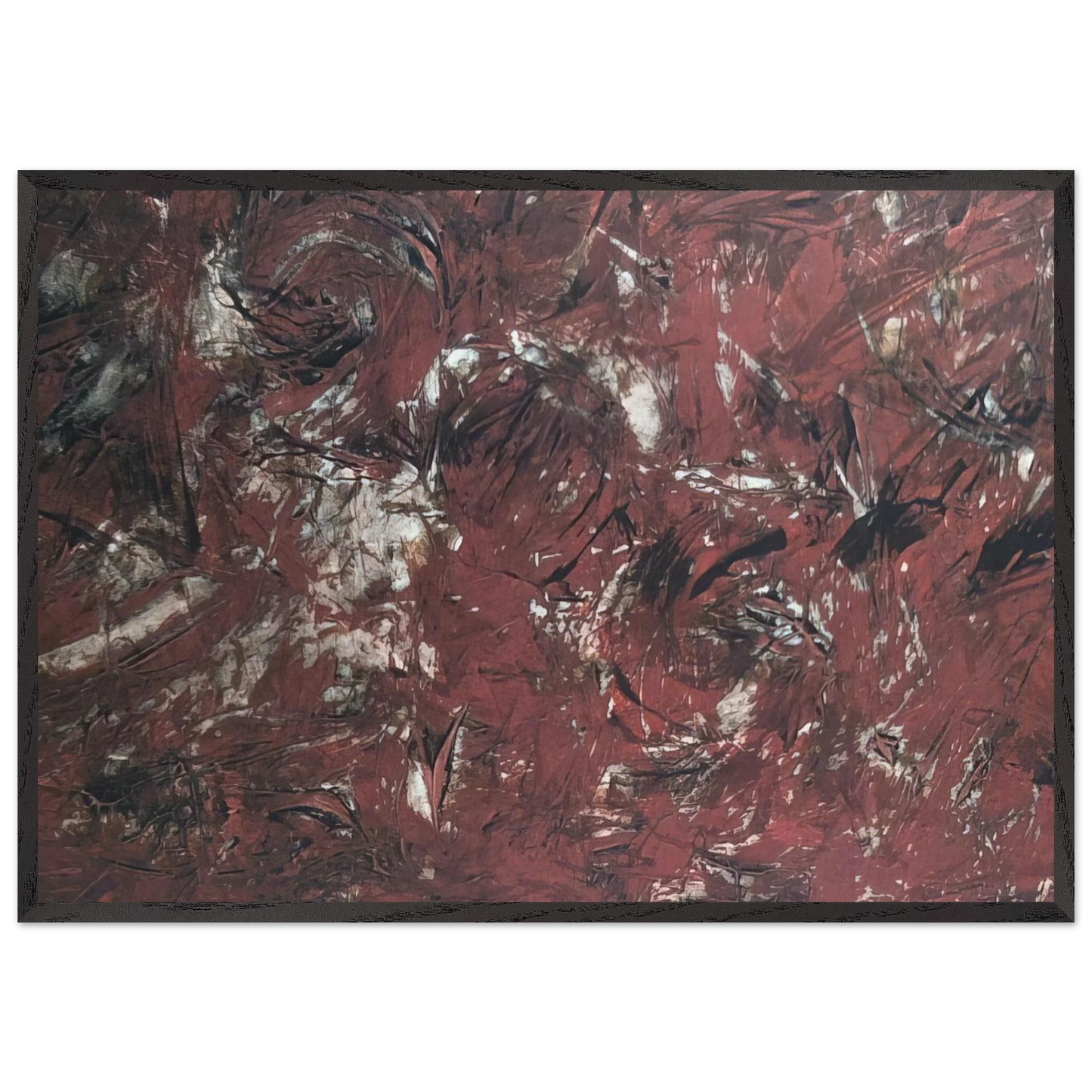 UNTITLED 1982 N5 - Milton Resnick Framed Art Print – Black Wooden Frame - Default Title - -Framed Art Print