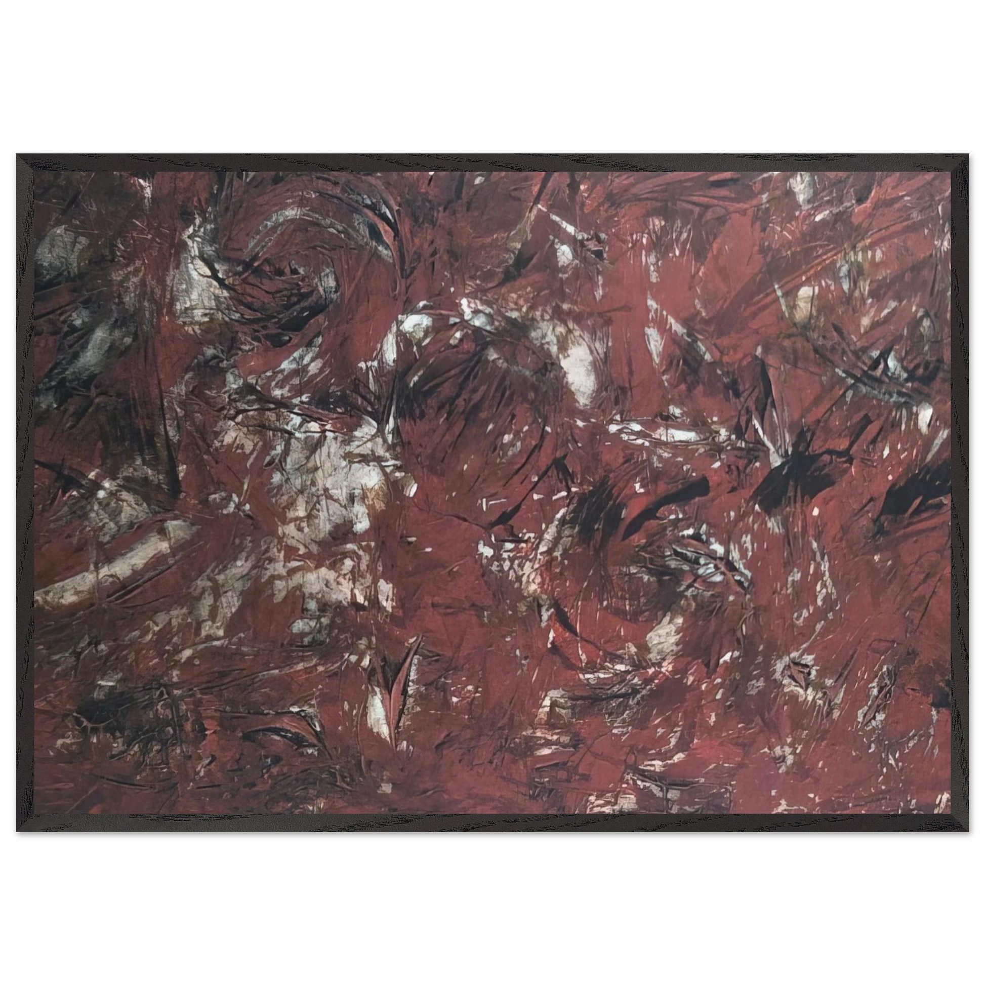 UNTITLED 1982 N5 - Milton Resnick Framed Art Print – Black Wooden Frame - Default Title - -Framed Art Print