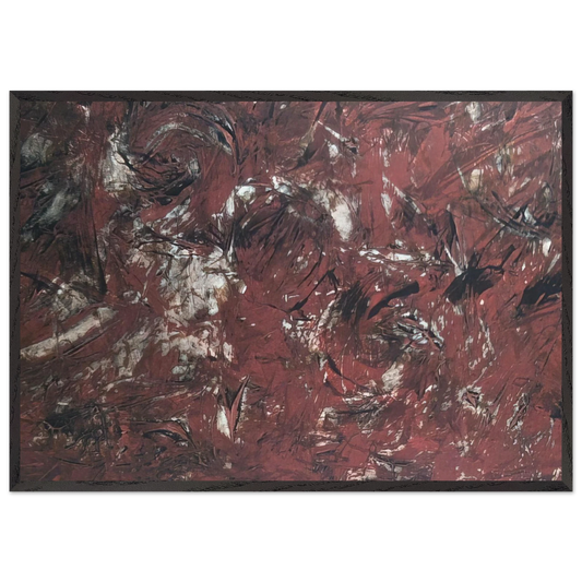 UNTITLED 1982 N5 - Milton Resnick Framed Art Print – Black Wooden Frame - Default Title - -Framed Art Print