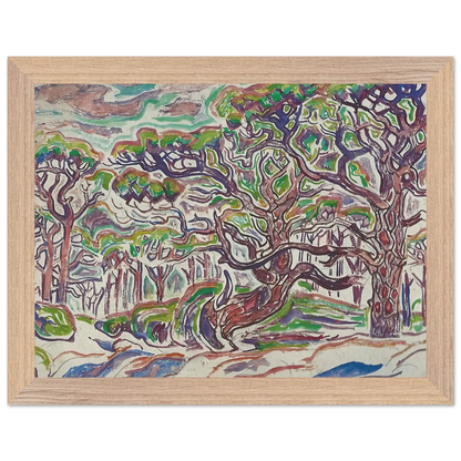 Walter Inglis Anderson - Walter Anderson Wall art - 28x43  cm / XL (11x17 Inches) - Premium Wooden Framed Poster With Fine Art Paper - White frame