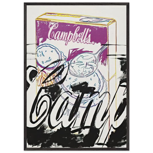 Campells Onion Soup Box - Andy Warhol Framed Art Print – Black Wooden Frame - Default Title - -Framed Art Print