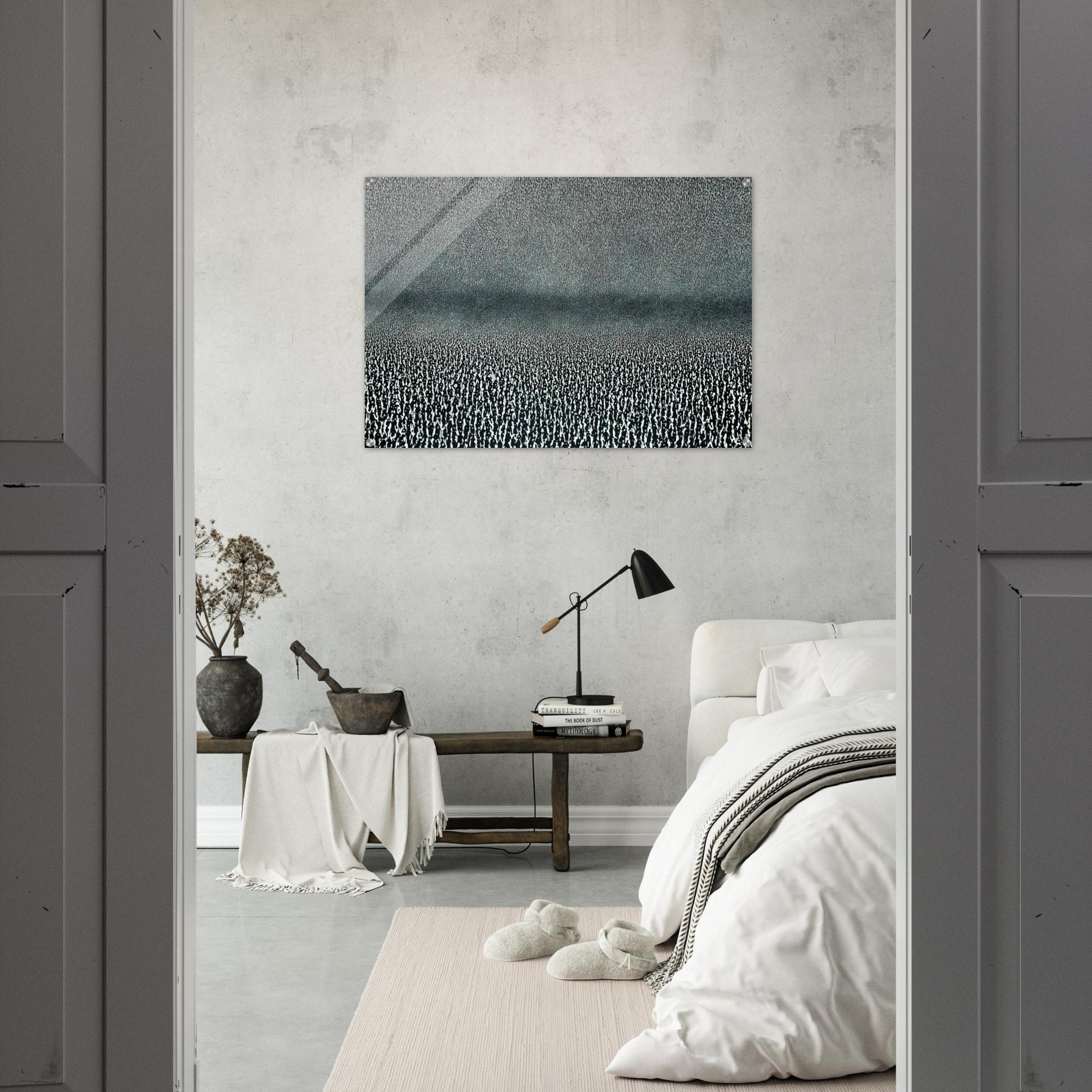 Ziemia fragment - 1969 - Roman Opalka Acrylic Print - 70x100 cm / 28x40″ inches | Roman Opalka Wall Art | Roman Opalka Prints