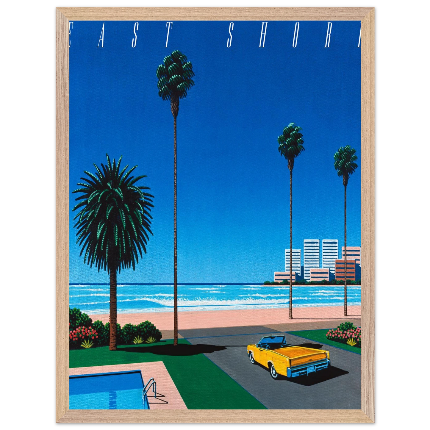 Hiroshi Nagai - Bronze - East Shore Wall Art - 21x29.7 cm / 8x12" - Premium Wooden Framed Poster With Fine Art Paper - Wood frame