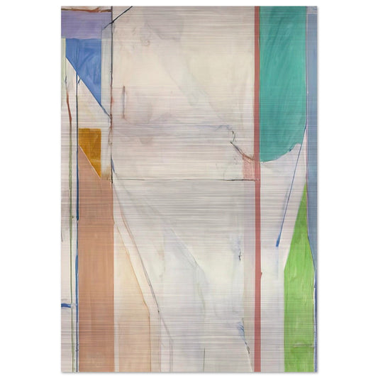 Ocean Park #43 - Richard Diebenkorn Brushed Aluminum Print - 70x100 cm / 28x40 inches | Richard Diebenkorn Aluminum Print | Richard Diebenkorn Prints