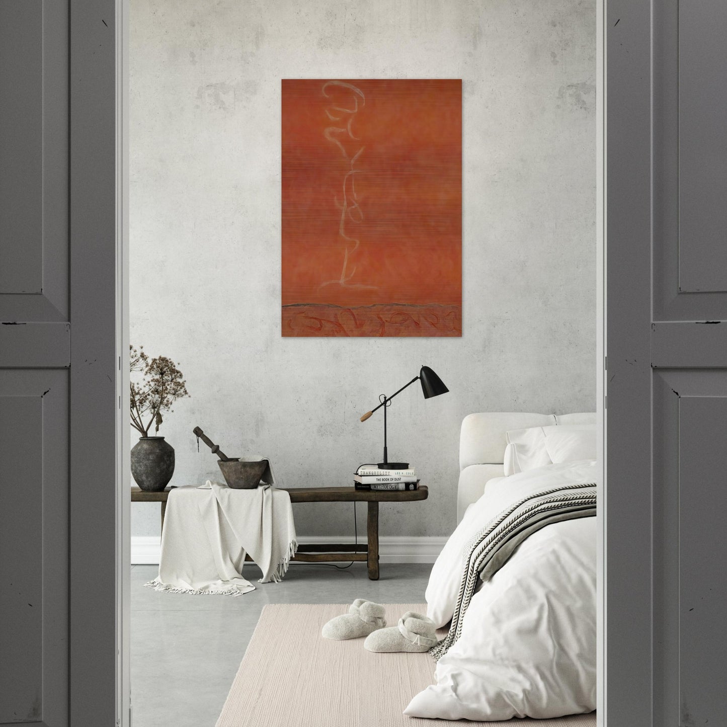 Infinity Field, T Series #34 - 1990 - Theodoros Stamos Brushed Aluminum Print - 70x100 cm / 28x40 inches | Theodoros Stamos Aluminum Print | Theodoros Stamos Prints