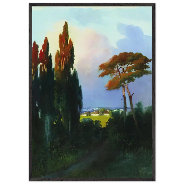 Ukraine - Arkhyp Kuindzhi 70x100 cm / 28x40 inches Framed Art Print – Black Wooden Frame