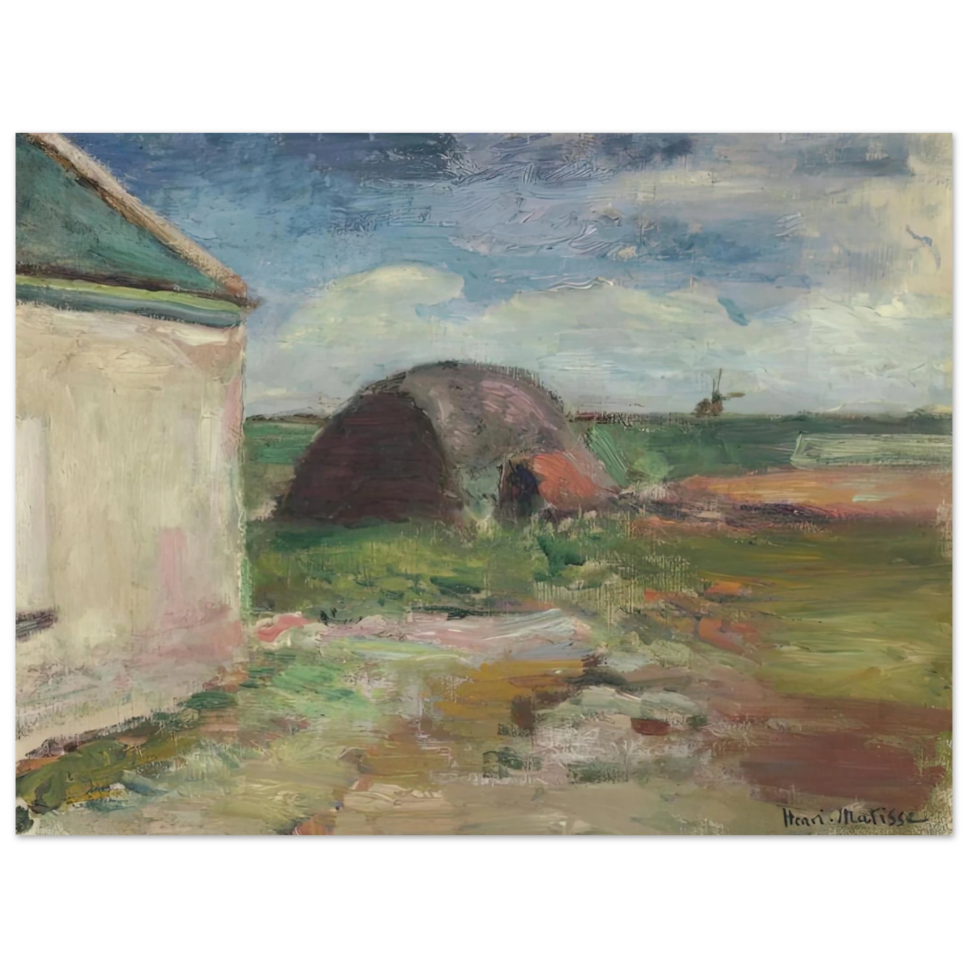 Henri Matisse - PAYSAGE DE BRETAGNE 1896 Fine Art Poster - Default Title