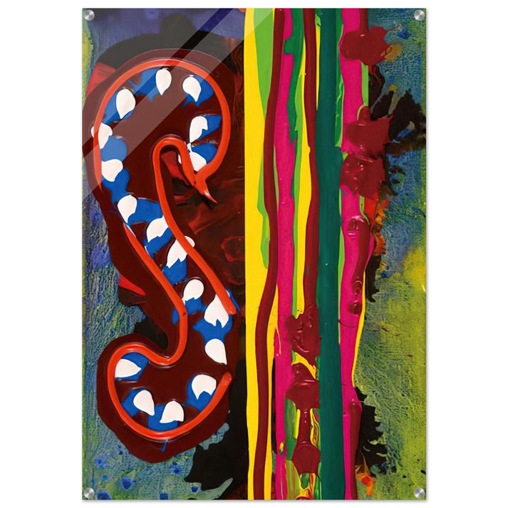 Spirit Night - 18.06.98 - 1998 - John Hoyland Acrylic Print - 70x100 cm / 28x40″ inches | John Hoyland Wall Art | John Hoyland Prints
