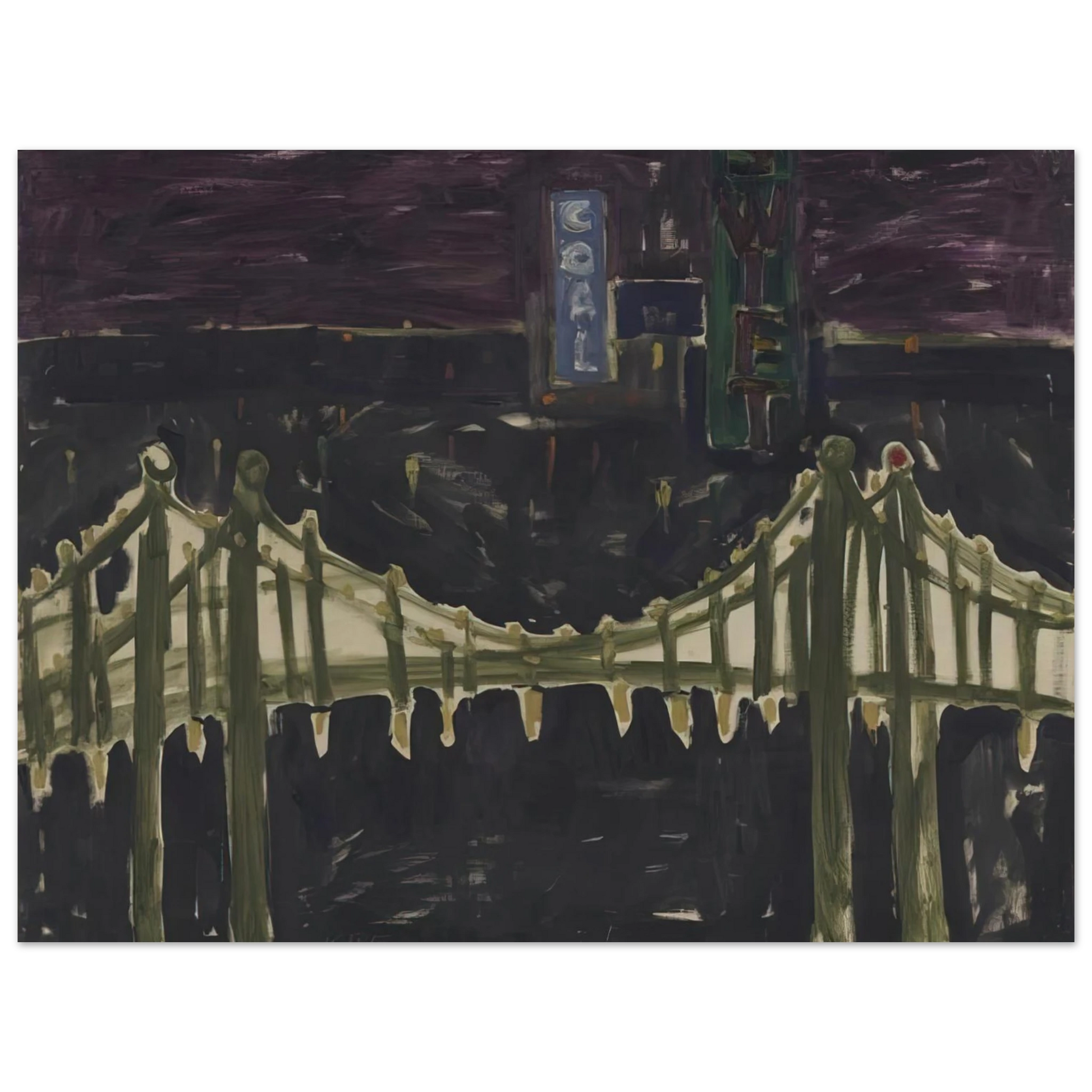 Allan Kaprow - George Washington Bridge Fine Art Poster - Default Title