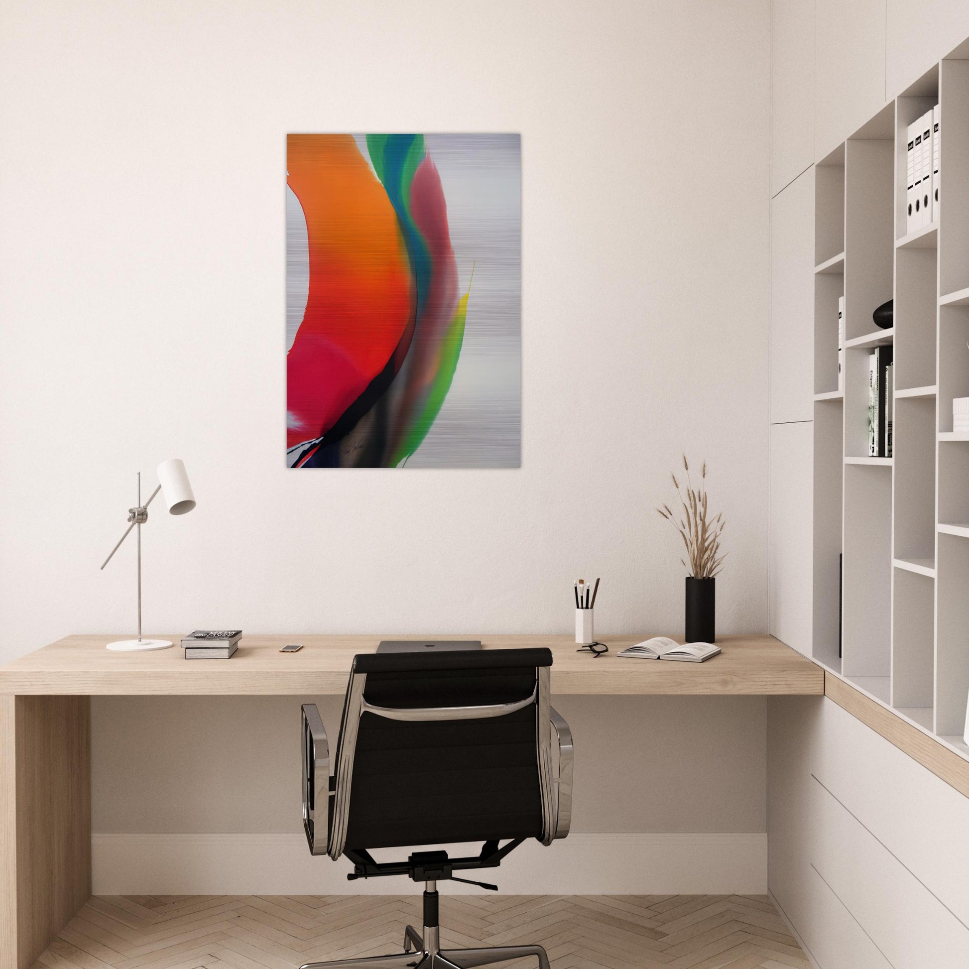 Phenomena Montezuma's Band - 1972 - Paul Jenkins Brushed Aluminum Print - 70x100 cm / 28x40 inches | Paul Jenkins Aluminum Print | Paul Jenkins Prints