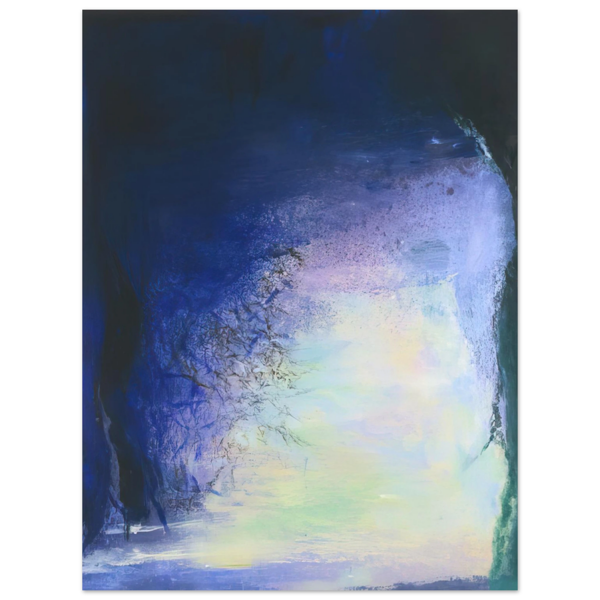 Zao Wou-Ki - AFTER THE ECLIPSE 11 AUGUST 99 1999 Fine Art Poster - Default Title