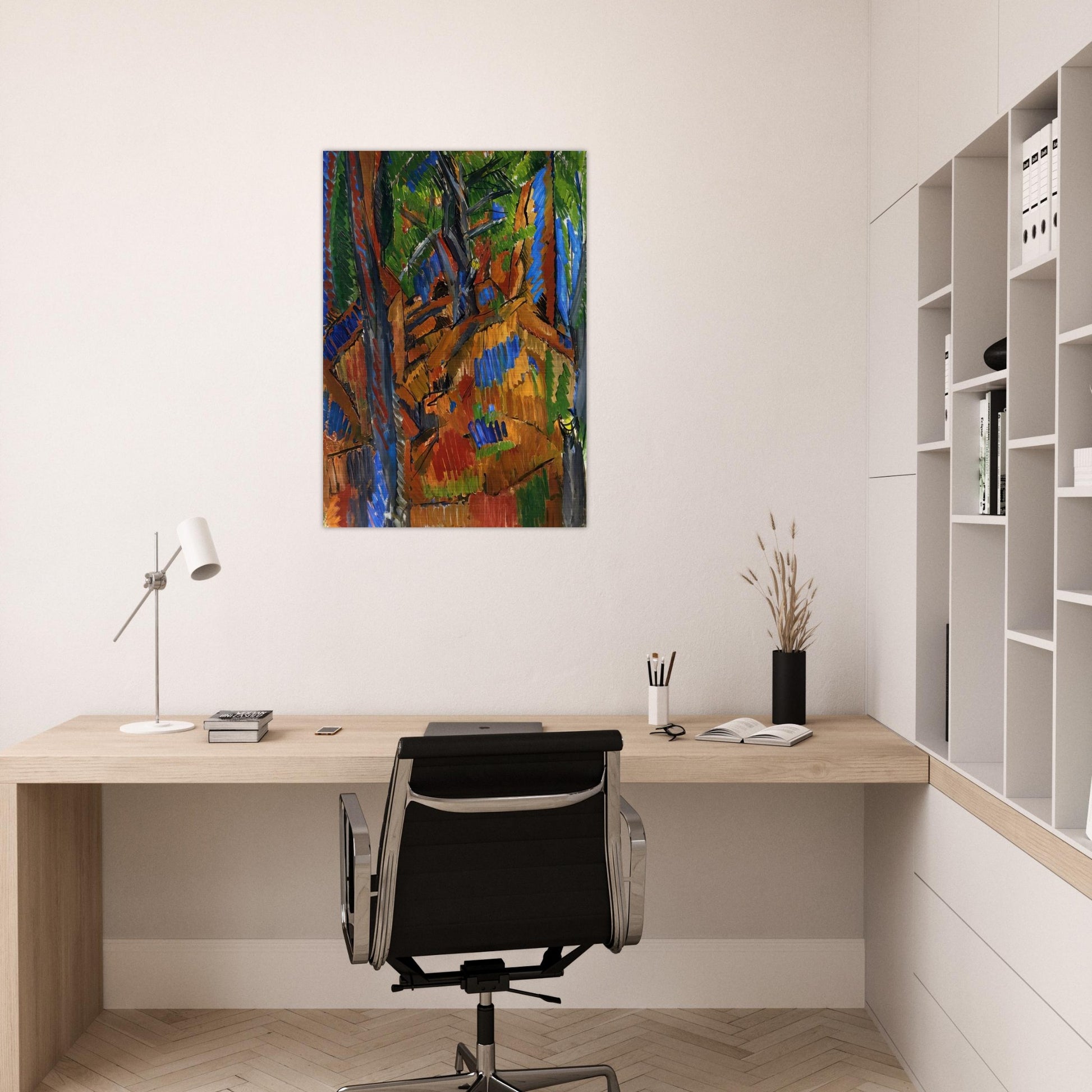 TREES 1913 - Raoul Dufy Brushed Aluminum Print - 70x100 cm / 28x40 inches | Raoul Dufy Aluminum Print | Raoul Dufy Prints