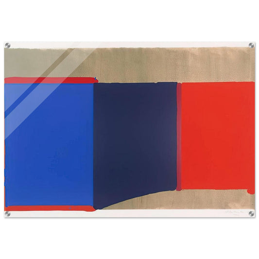 Blues, Reds - 1969 - John Hoyland Acrylic Print - 70x100 cm / 28x40″ inches