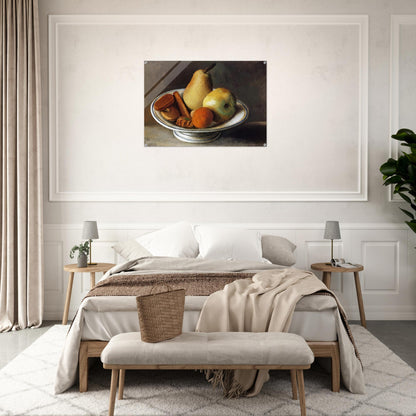 Fruit Bowl with Fruit - 1918 - Pablo Picasso Acrylic Print - 70x100 cm / 28x40″ inches | Pablo Picasso Wall Art | Pablo Picasso Prints