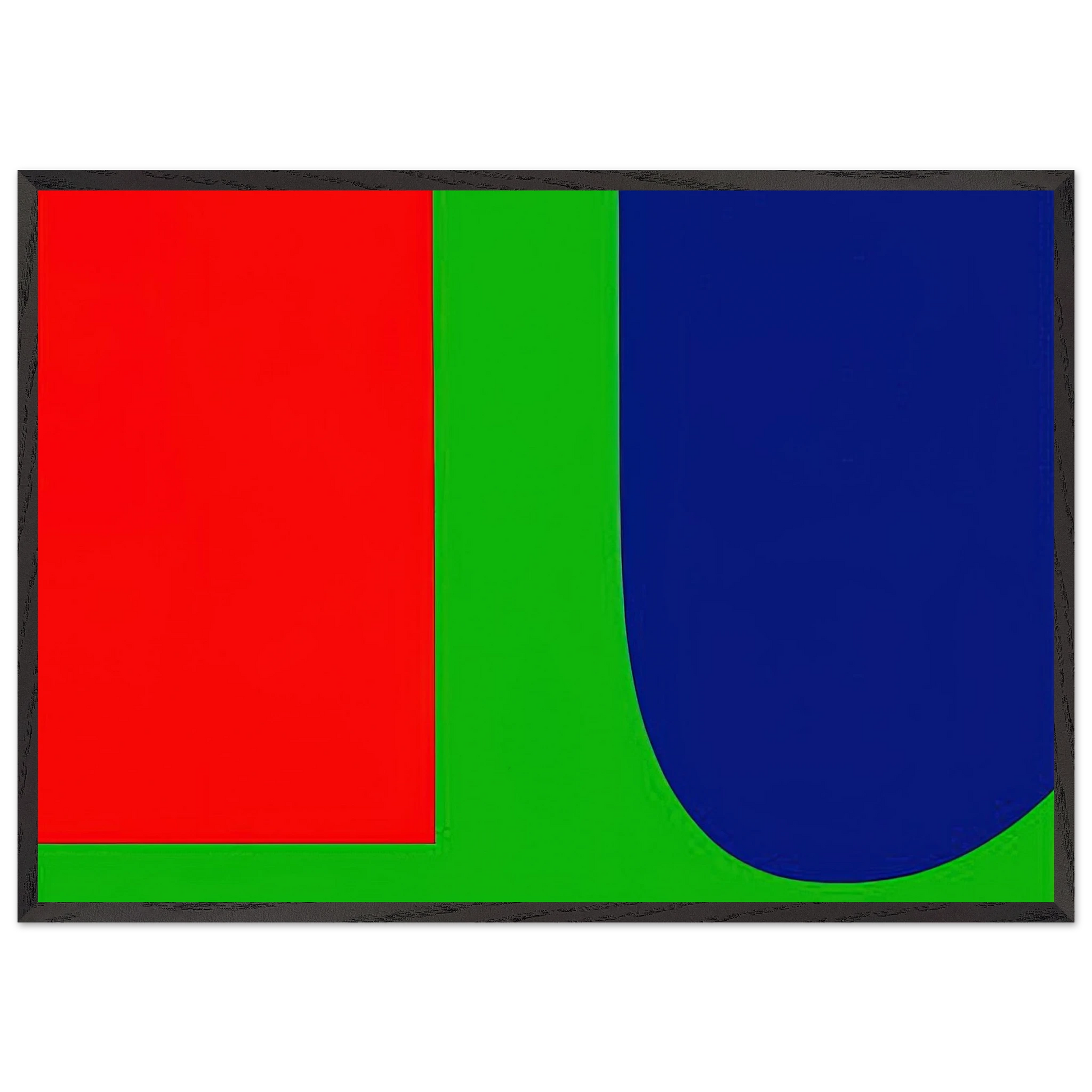 Red Blue Green - Ellsworth Kelly Framed Art Print – Black Wooden Frame - Default Title - -Framed Art Print