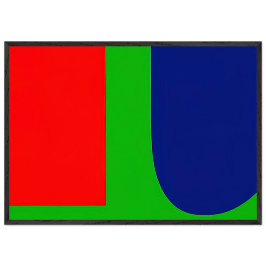 Red Blue Green - Ellsworth Kelly Framed Art Print – Black Wooden Frame - Default Title - -Framed Art Print
