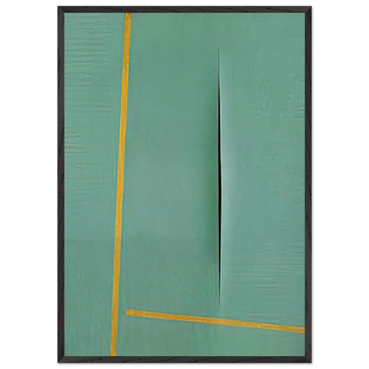 Concept Spatiale - 1964 - Lucio Fontana Framed Art Print – Black Wooden Frame - Default Title - -Framed Art Print