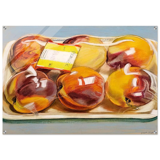 PEACHES 1971 - Janet Fish Acrylic Print - 70x100 cm / 28x40″ inches