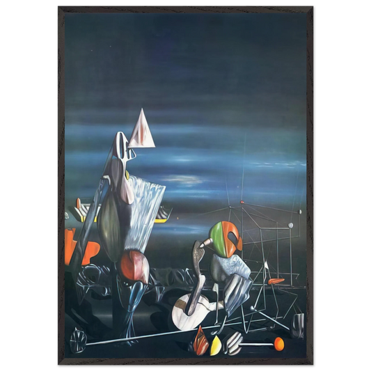 Slowly Toward The North - Yves Tanguy Framed Art Print – Black Wooden Frame - Default Title - -Framed Art Print