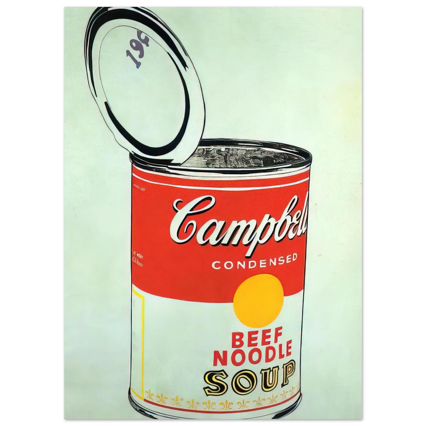 Andy Warhol - Big Campbell's Soup Can 19c  Beef Noodle  Fine Art Poster - 40x60 cm / 16x24 inches