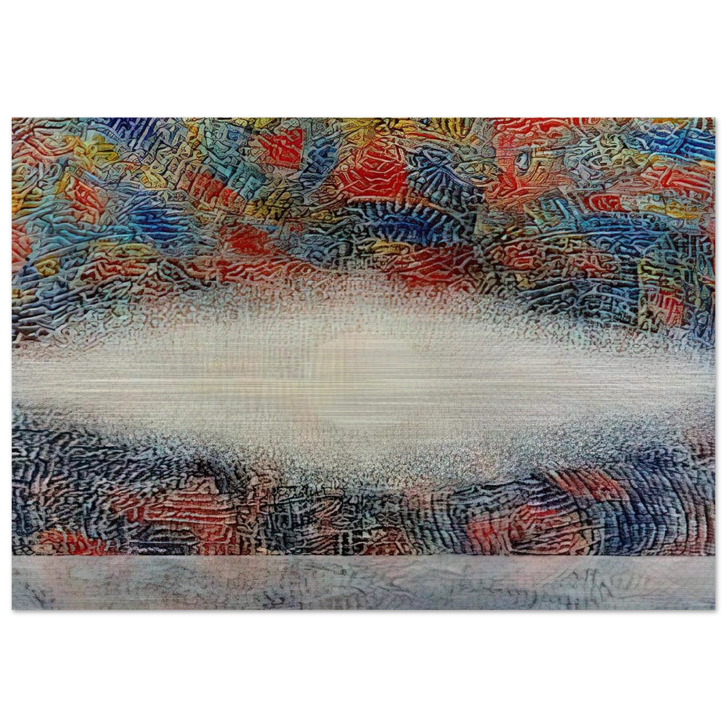Mombosa - 1975 - Jimmy Ernst Brushed Aluminum Print - 70x100 cm / 28x40 inches | Jimmy Ernst Aluminum Print | Jimmy Ernst Prints