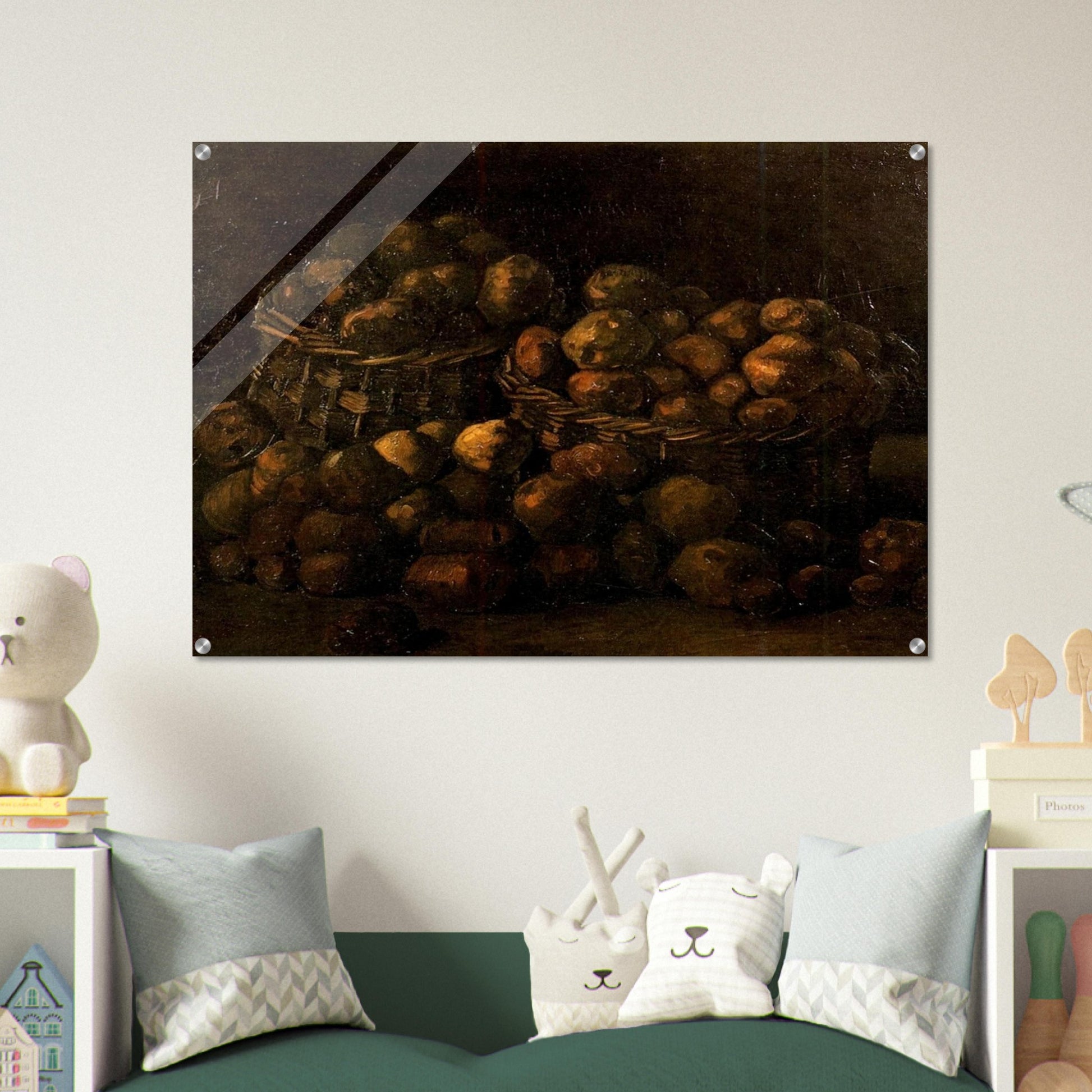 Baskets of Potatoes - Vincent van Gogh Acrylic Print - 70x100 cm / 28x40″ inches