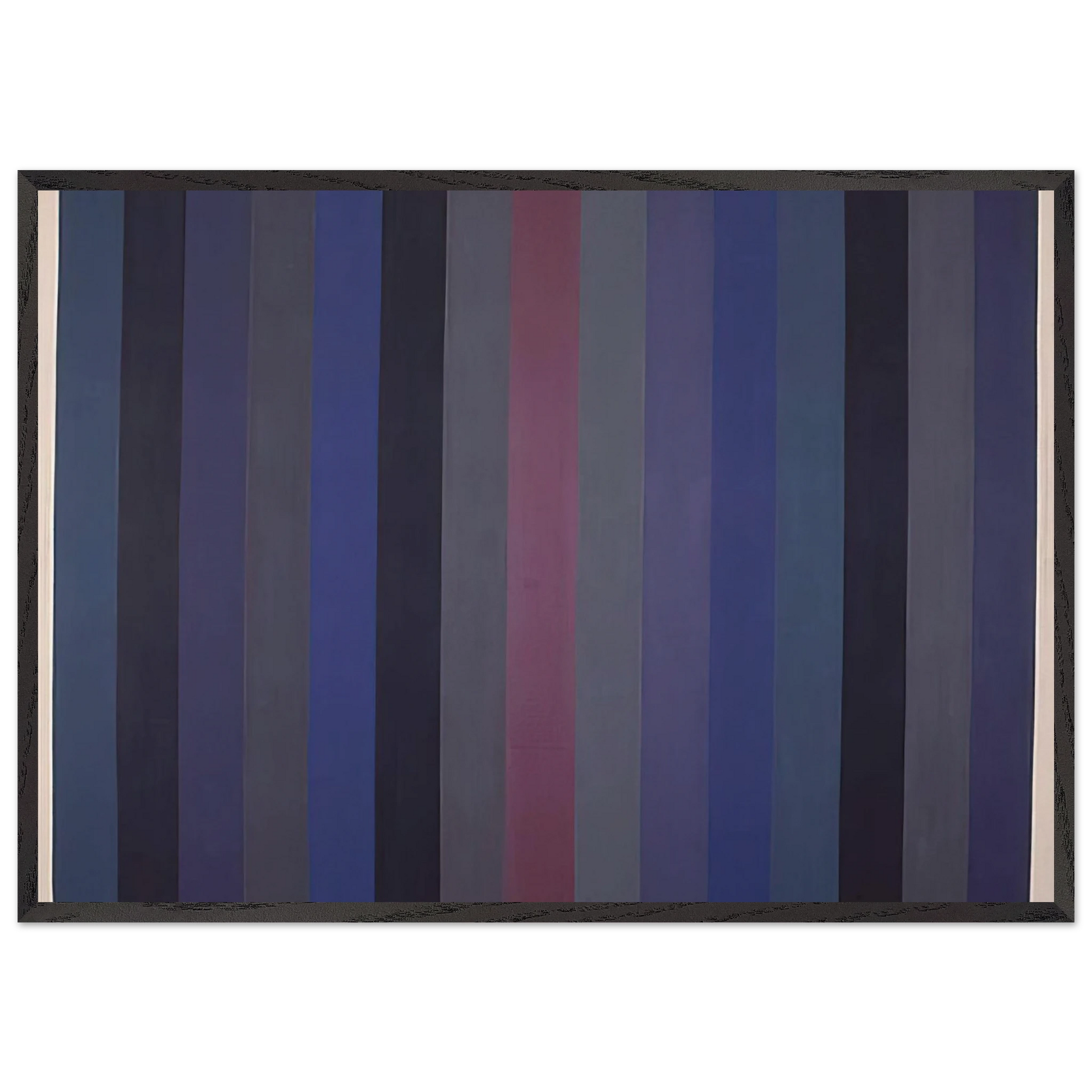 Voodoo - 1984 - Gene Davis Framed Art Print – Black Wooden Frame - Default Title - -Framed Art Print