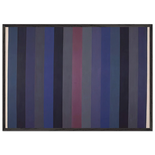 Voodoo - 1984 - Gene Davis Framed Art Print – Black Wooden Frame - Default Title - -Framed Art Print