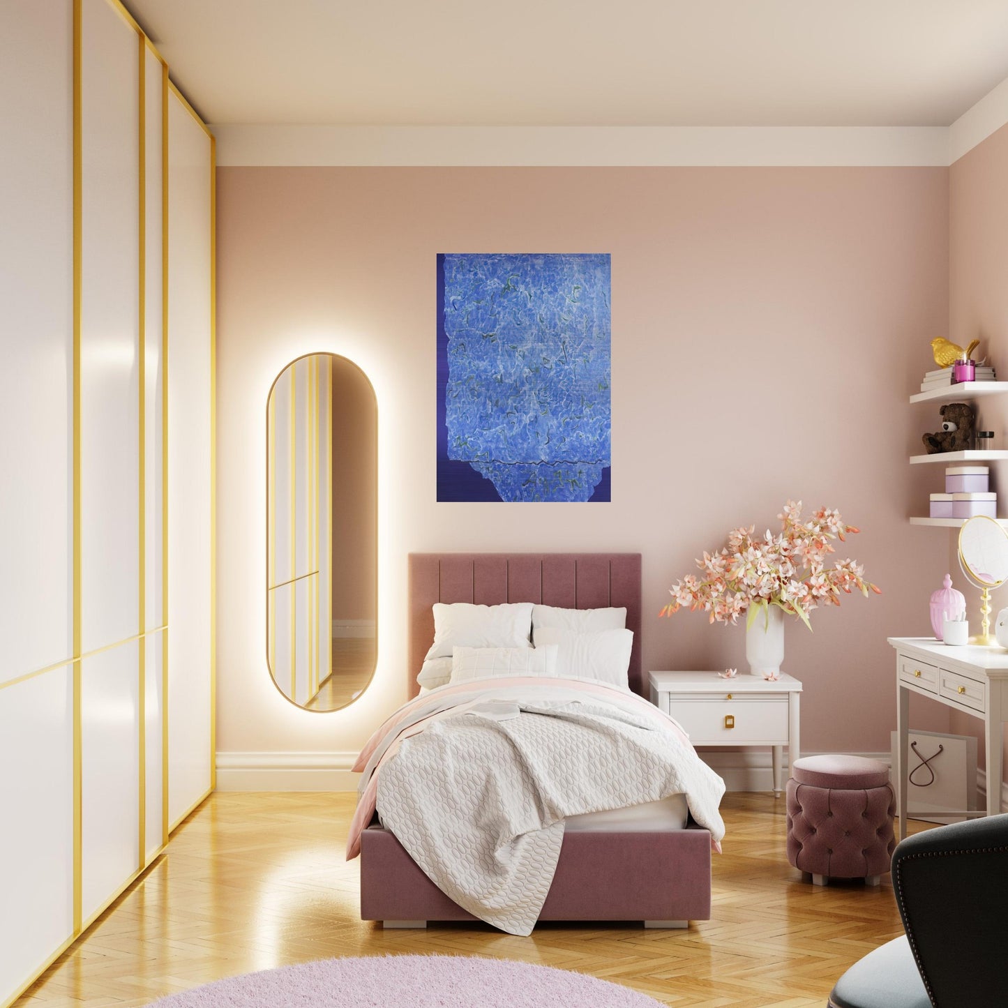 Infinity Field, Jerusalem Series, 3rd Letter - 1985 - Theodoros Stamos Brushed Aluminum Print - 70x100 cm / 28x40 inches | Theodoros Stamos Aluminum Print | Theodoros Stamos Prints