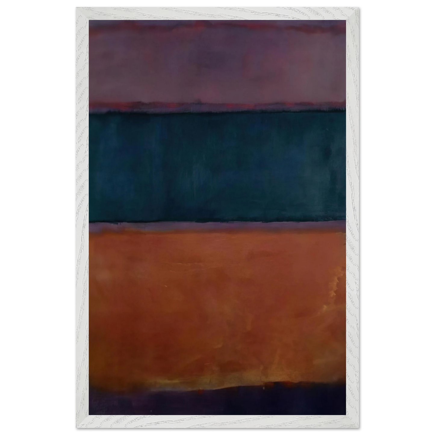 Helen Frankenthaler - Untitled - 1963 Wall art - 70x100 cm / 28x40 inches - Premium Wooden Framed Poster With Fine Art Paper - White frame