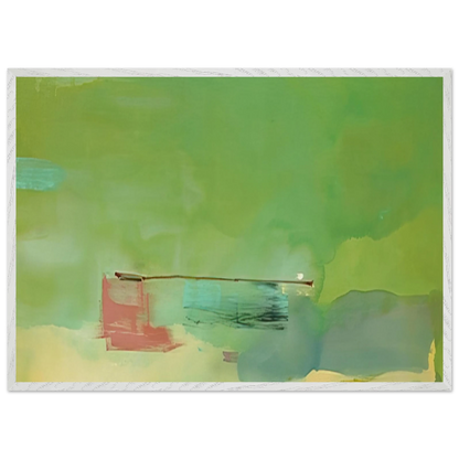 Helen Frankenthaler - Springscape - 1975 Wall art - A3 (29.7 x 42  cm) - Premium Wooden Framed Poster With Fine Art Paper - Black frame