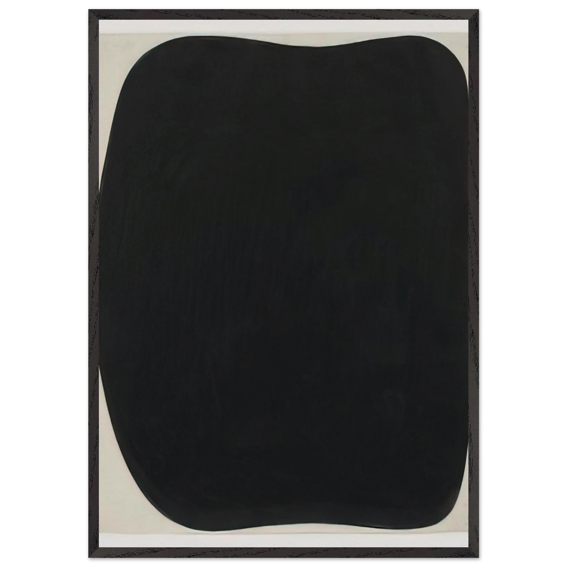 Study for Black Ripe - Ellsworth Kelly Framed Art Print – Black Wooden Frame - Default Title - -Framed Art Print