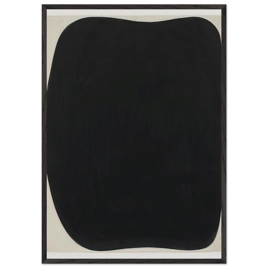 Study for Black Ripe - Ellsworth Kelly Framed Art Print – Black Wooden Frame - Default Title - -Framed Art Print