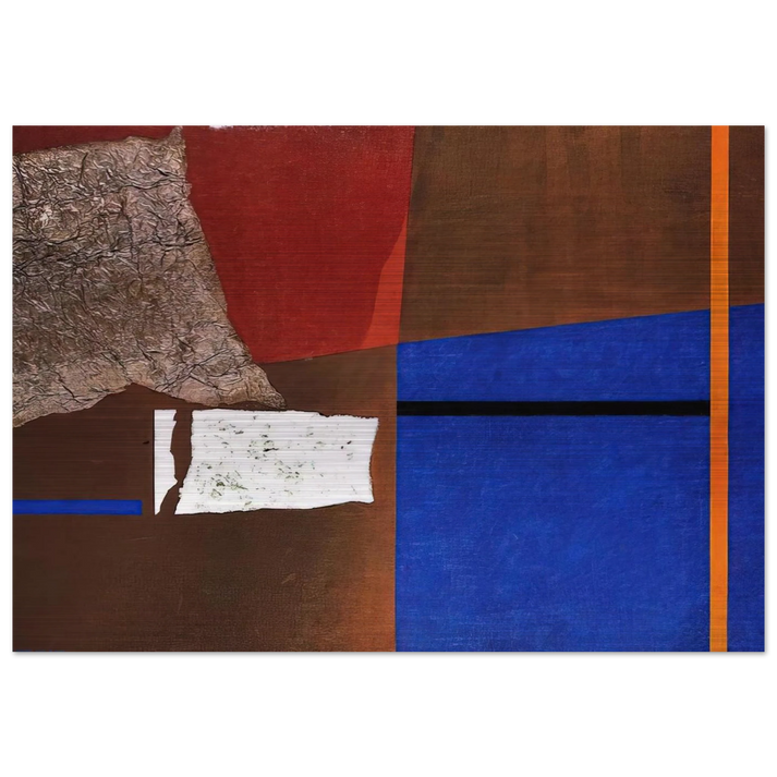 ASTRAZIONE PLASTICA 1954 - Enrico Prampolini Brushed Aluminum Print - 70x100 cm / 28x40 inches | Enrico Prampolini Aluminum Print | Enrico Prampolini Prints