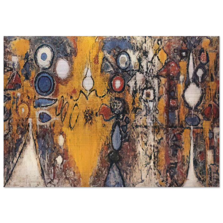 Number 1 - 1951 - Richard Pousette-Dart Brushed Aluminum Print - 70x100 cm / 28x40 inches | Richard Pousette-Dart Aluminum Print | Richard Pousette-Dart Prints